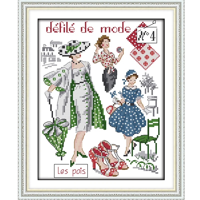

Joy Sunday,Fashion models,Cross Stitch Embroidery Set,Printed Embroidery Set,Needlework, embroidery cross stitch patterns