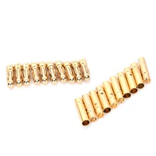 10 Pairs New 3mm Male Female Gold Bullet Banana Connector Plug For RC Battery Motor Part