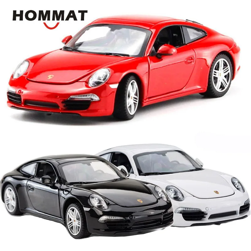 Модель автомобиля HOMMAT 1:24 911 Carrera S Спортивная модель из сплава Коллекционные