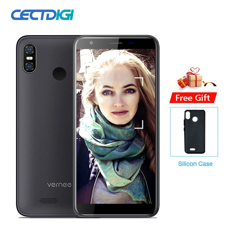 

Vernee M3 5.5'' 18:9 HD+ Android8.1 Mobile Phone 3GB 32GB Quad-core Cellphone 3300mAh Face ID Fingerprint Dual 4G LTE Smartphone