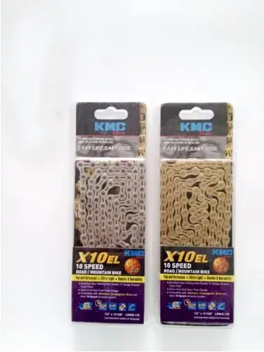 

kmc x10EL 10 speed mtb mountain road light bicycle chain 116 links