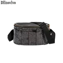 DIINOVIVO Letter дизайн сумки на пояс для женщин лазерная голограмма поясная сумка модная сумка на пояс для телефона женская сумка на плечо WHDV1181