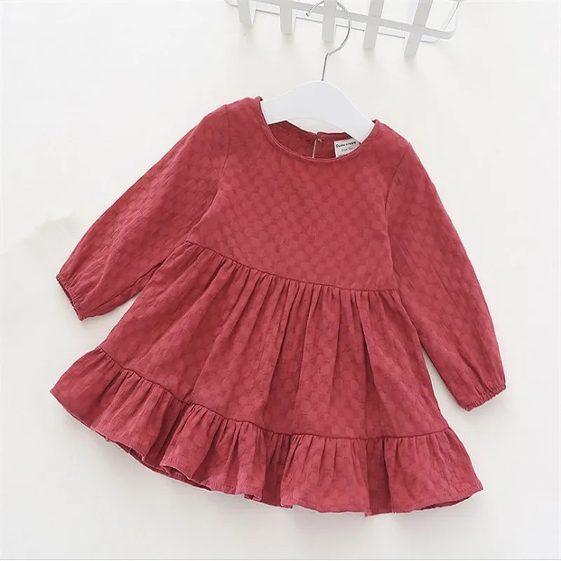 

2018 Baby Girl Dress Baby Girls Jacquard Cake Dresses for Party Occasion Baby Girls Birthday Dresses Vestido Princess Dresses