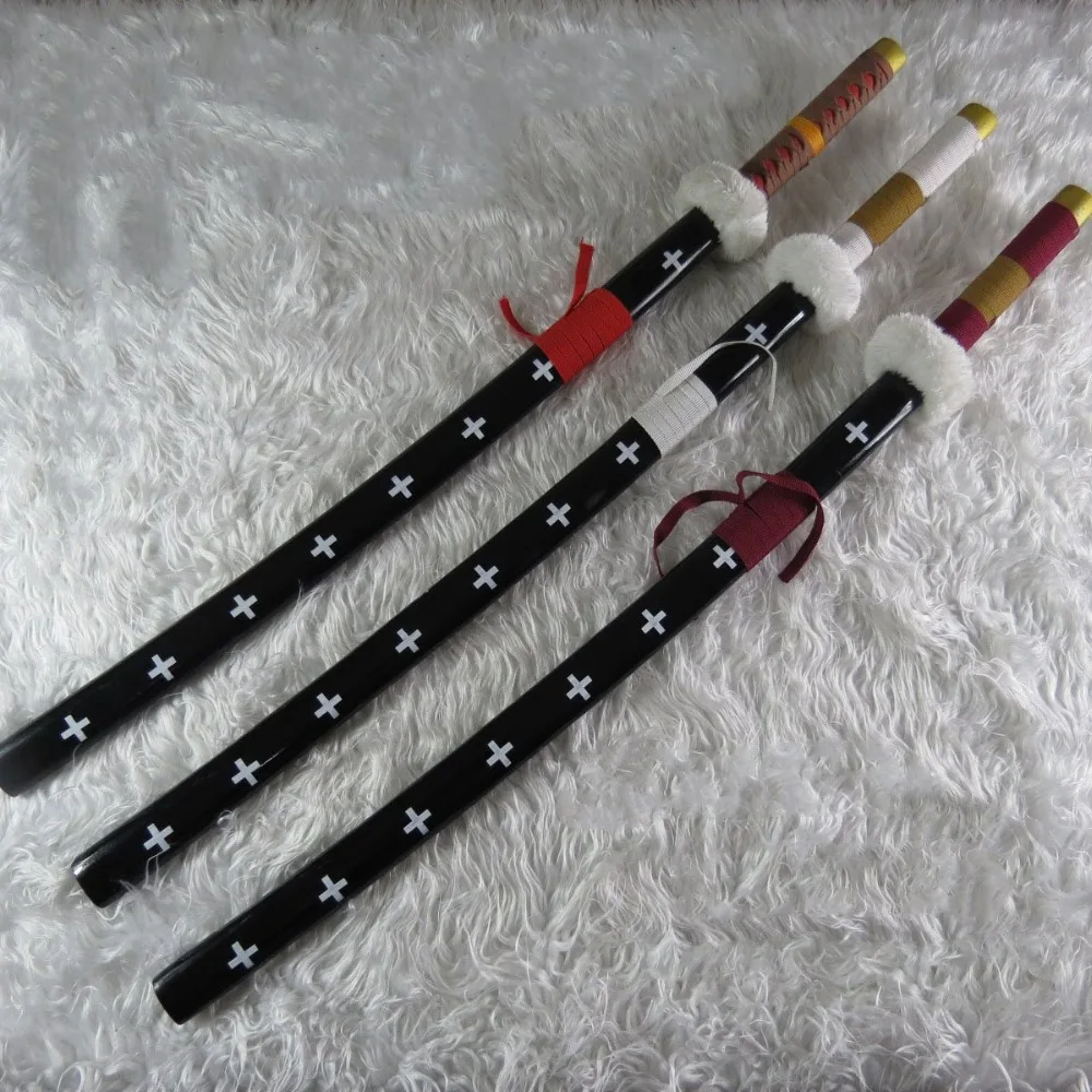 

ONE PIECE Trafalgar D Water Law Sabre Sword Weapon props Cosplay Wooden For partys performances collection