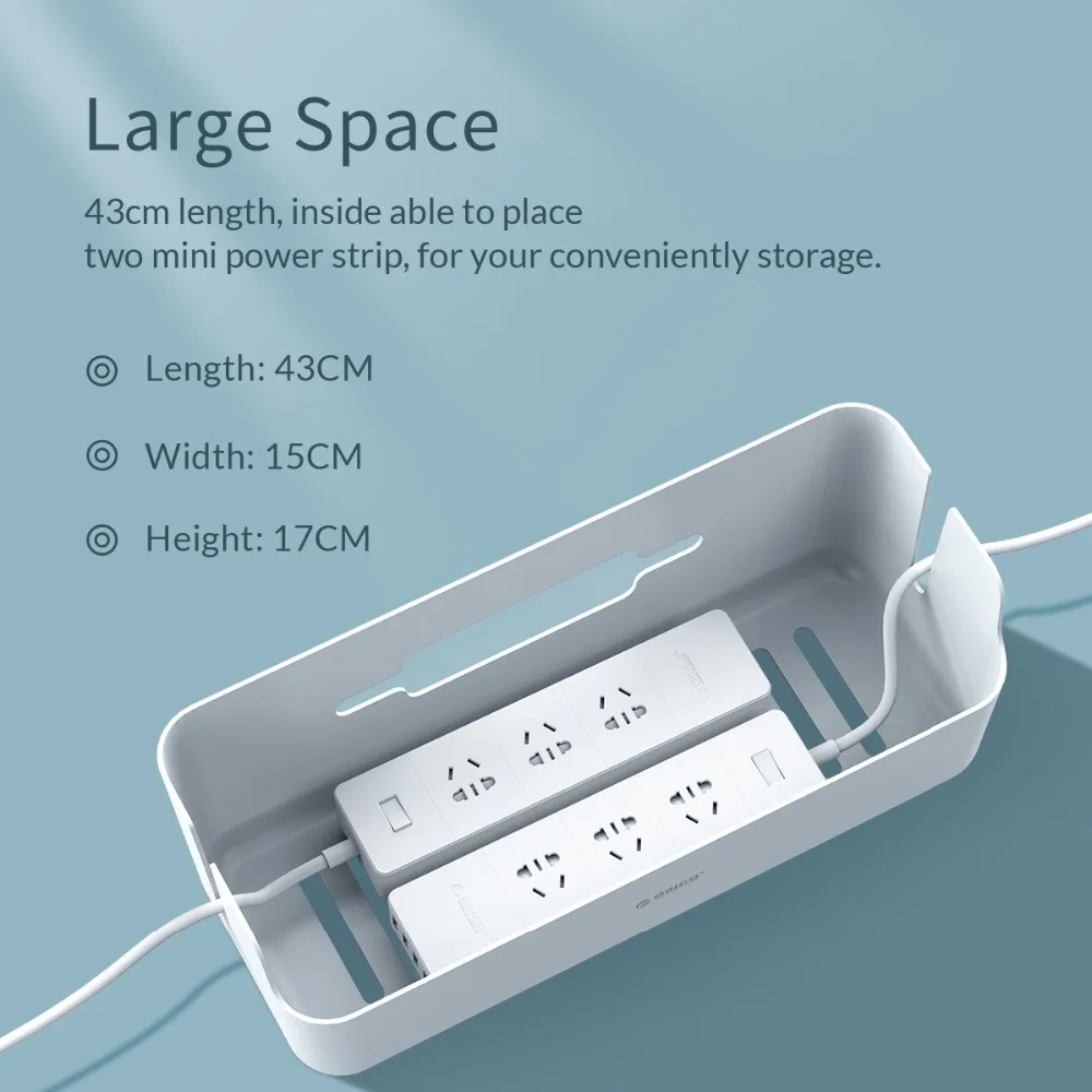 ORICO Защитная проволочная коробка для хранения, устройство для сматывания кабеля, менеджер, блок питания, коробка со шнуром, линия для хранения, органайзер, кабель для дома, офиса, рабочего стола