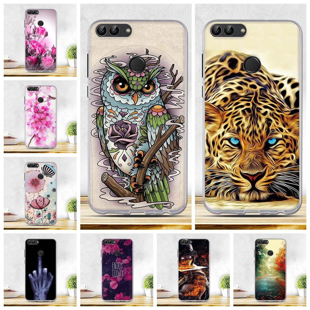 

for Huawei P Smart 2018 Case TPU Soft Silicon Shell Back Cover Phone Cases For Fundas Huawei P Smart Cover FIG-LX1 Enjoy 7S Case