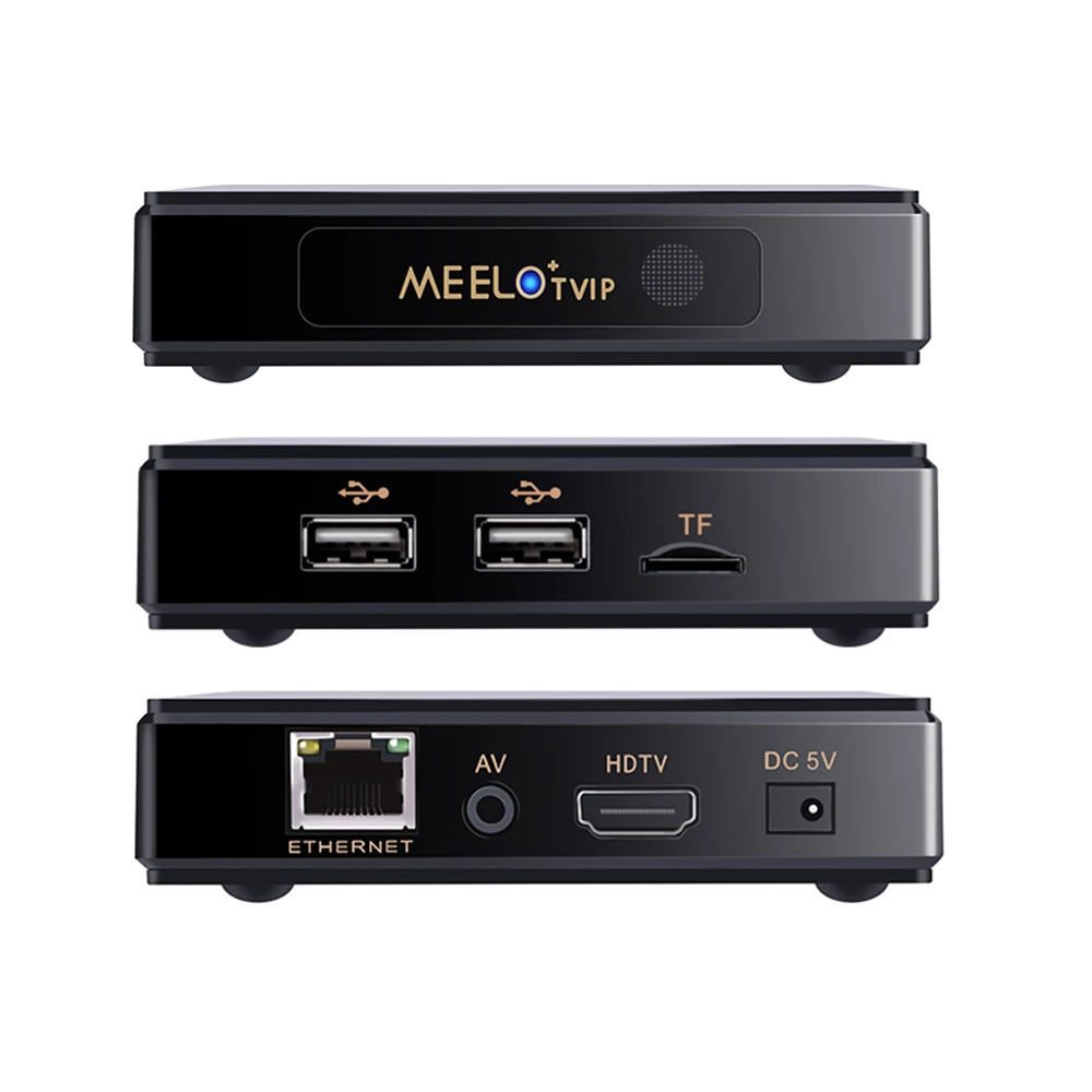 Lunix iptv receiver MEELO TVIP Amlogic S805 Quad Core Smart TV Box Support WEB portal H.265 Stalker wifi 2.4G vs mag250 mag254