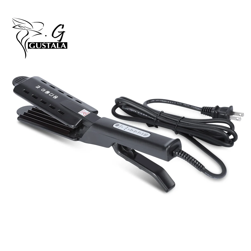 Gustala Electric Hair Curler Ceramic Titanium Adjustable Temperature