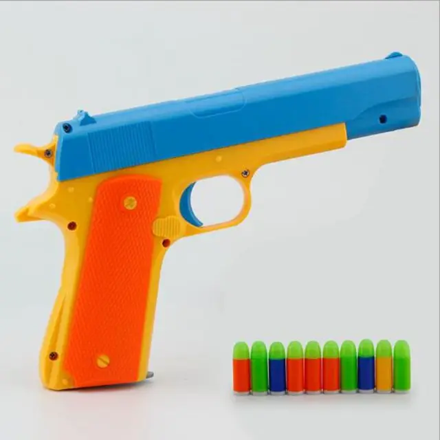 1pcs Classic pistol Children's toy guns Soft Bullet Gun plastic