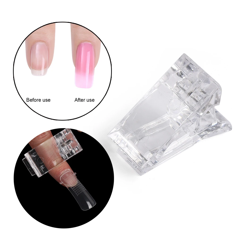 

Poly Gel Quick Building Nail Mold Dual Forms Tips Clip False Nail Extension Nail Art UV Builder UV Gel Mold DIY Beauty Manicure