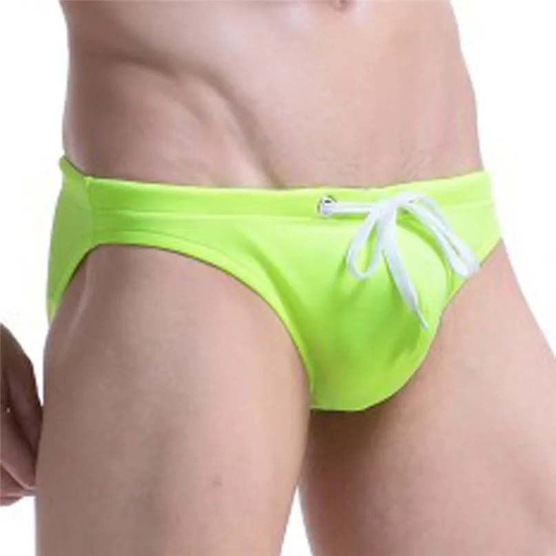 Low Waist Sexy Men Underwear Briefs Pouch Wonderjock Mens Bikini Brief Underwear Surf Boardshorts Men's swim Trunks #2J19 (10)