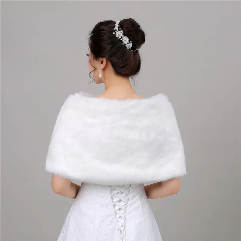 Лидер продаж 2018 г. модные искусственного меха палантины Обёрточная бумага свадебное болеро Свадебные аксессуары накидка