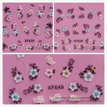 Новейшая мода 72 дизайна ногтей наконечник Красивая накладка обертывание 3D ногтей Красота наклейка украшение 500 упаковок/партия