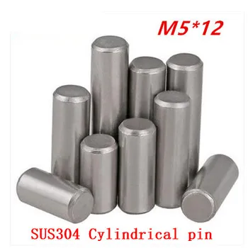 

100PCS M5*12 304stainless steel cylindrical pin positioning pin locating pin dowel pin dowel