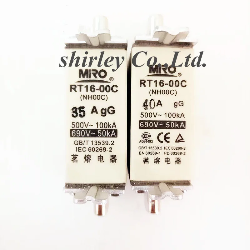 Бесплатная доставка 5 шт. MRO 690V 50KA RT16 00C NH00C 500V gG 20A 25A 32A 40A 50A 63A 80A 100A 125A 160A fuse