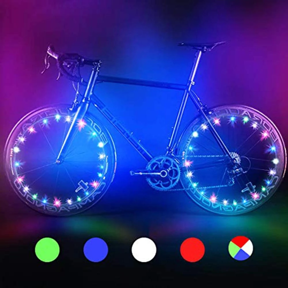 Led Fiets Wiel Verlichting, Automatische En Handmatige Verlichting,  Waterdichte Fiets Wiel Licht String Met Batterijen Inbegrepen|Replacement  Parts \u0026 Accessories| - AliExpress