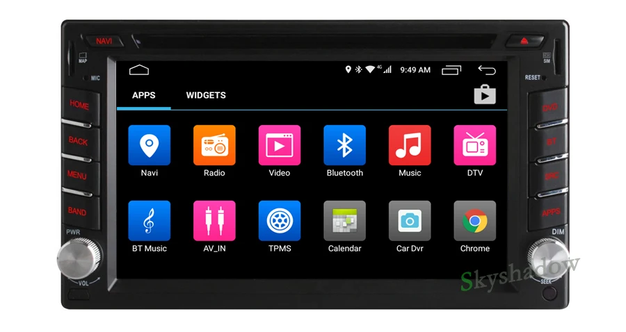 Excellent C500 4G SIM LTE Android 6.0 8 Core 2GB RAM For Universal 2 din Car DVD player GPS map Wifi Bluetooth RDS Radio For Nissan 4