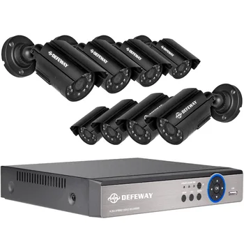 

DEFEWAY 1200TVL 720P HD Outdoor Surveillance Security Camera System 8 Channel 1080N HDMI CCTV DVR Kit 8CH AHD Camera Set