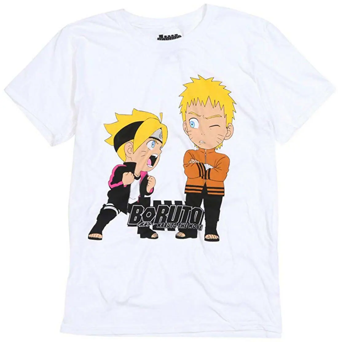 Boruto фильм Наруто Chibi персонажи взрослая Футболка экшн приключений|Футболки| |