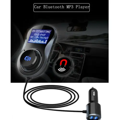 

Bluetooth Handsfree Car Kit FM Transmitter Modulator Aux Audio USB Music Player