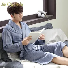 J& Q, мужское кимоно, новинка, весна, высокое качество, бамбуковое волокно, дышащая ткань, с поясом, Мужская домашняя одежда, хлопок, Pjs, брендовые халаты