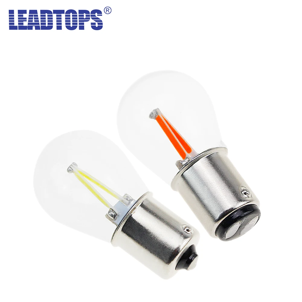 2XP21W светодиодный 1156 1157 светильник Ba15s Bay15d py21w свет автомобиля COB DRL 12v 6000k Белый