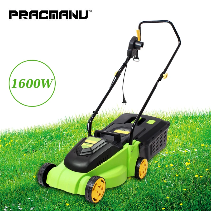 

PRACMANU 1600W Household Weeding 3300r/min Lawn Mower Garden Tools Hand Push-type Electric Lawn Mower 220V