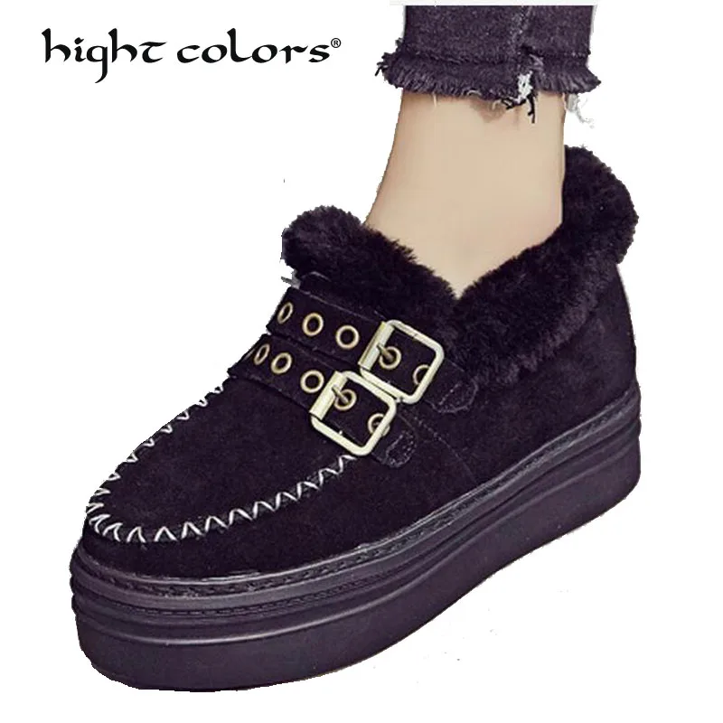 

Women Boots 2018 Winter Shoes Women Plus Insole Snow Boots High Quality Fur Ankle Boots for Women Waterproof Winter Botas Mujer