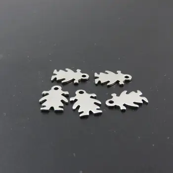 

UOK014 Small Stamping Tags Stainless Steel Baby Girl Charms Pendants DIY Jewelry Findings