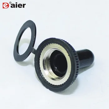 

100PCS Switch Cap Rubber Waterproof Cover M12X0.75 Black Dust Cover For KN3C Medium Toggle Switch