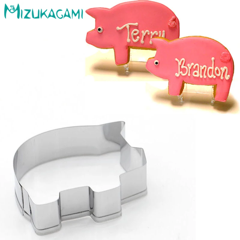 

Cookie Cutter Stainless Steel Mold Cute Mini Pig Model Cake Cutting DIY Kitchen Baking Tools Cutters Tool MS-00217