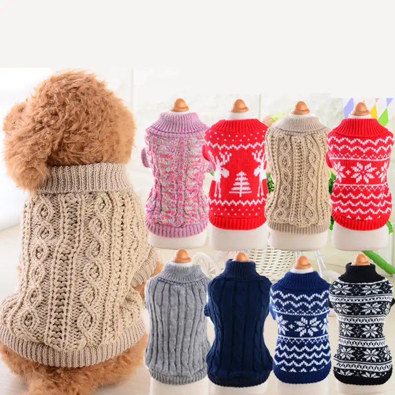 Pet Dog Jumpers Coats Hand Knit Cat Puppy Chihuahua Clothes Pet Dog Jumpers Coats Hand Knit Cat Puppy Chihuahua Clothes