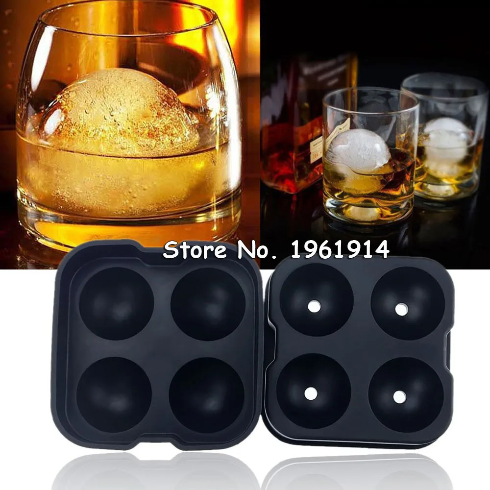 ICE Balls Maker Round Sphere Tray Mold Cube Whiskey Ball Silicone ICE Balls Maker Round Sphere Tray Mold Cube Whiskey Ball Silicone