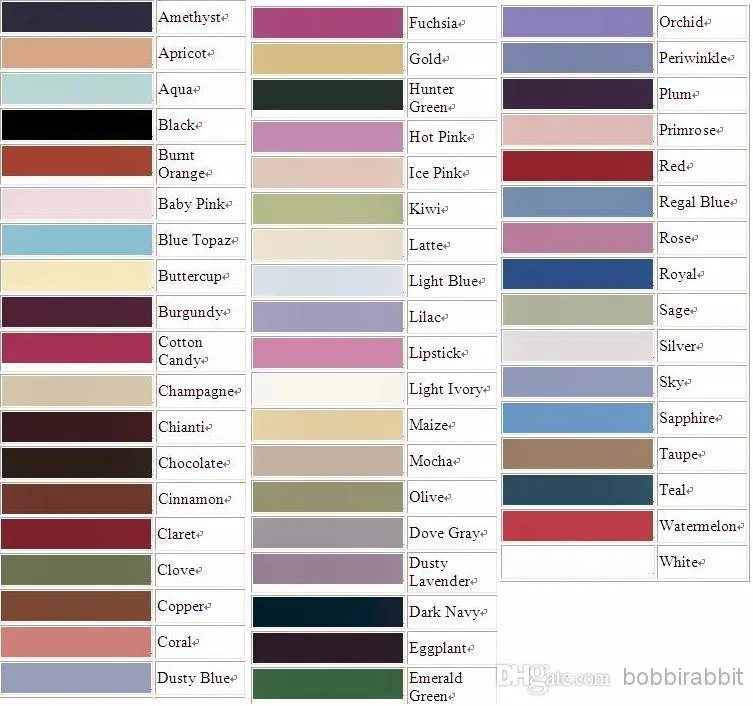 color chart