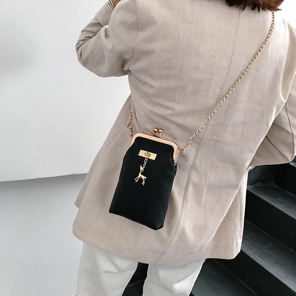 

New Messenger Bag Women Leather Shoulder Bags Designer Mobile Phone Bag Ladies Small Messenger Bags Clip Pack Beach Pack