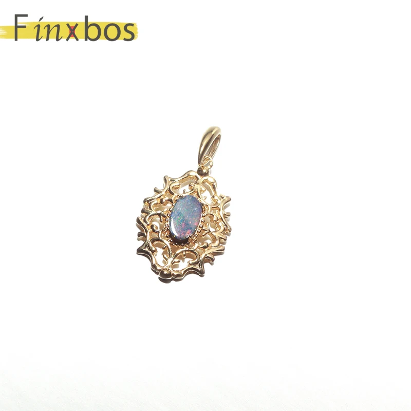 Finxbos S925 серебро натуральный Австралийский GemstoneNecklace для женщин