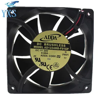 

AD1224MB-F91GP DC 24V 0.68A 16.32W 3800RPM 12038 12CM 120*120*38mm 2 Wires Double Ball Bearing Inverter Cooling Fan