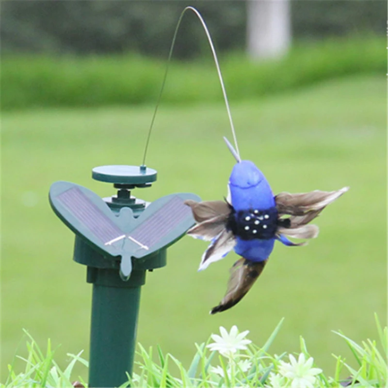 Solar Power Vibration Dancing Fly Fluttering Hummingbird Birds Garden Yard Decorative Stake Decorative Stakes Wind Spinners Aliexpress