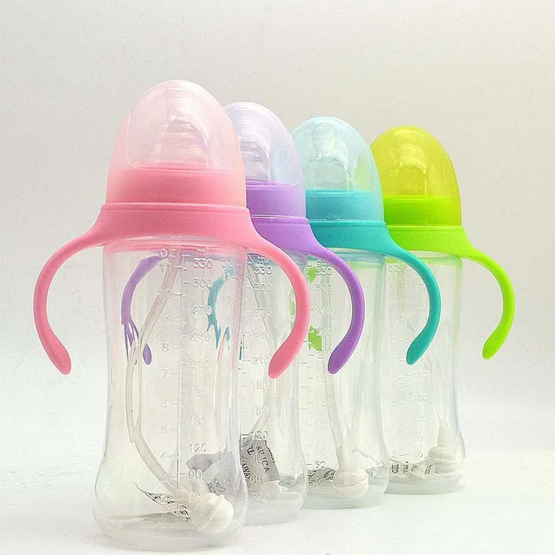 Baby Feeding Bottle 210/330ML Baby Feeding Water Bottle Infant Training