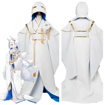 

Azur Lane Cosplay Costume Kaga Wedding Dress Sakura Blue Orchids Women Girls Halloween Carnival Costumes Full Set Custom Made