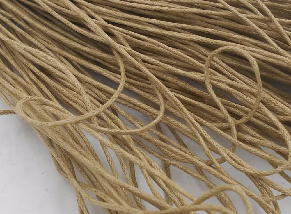 

DIY Rope Strands Waxed Twisted Waxed Cotton Cord String Thread Line 2mm X 5Meters lets make
