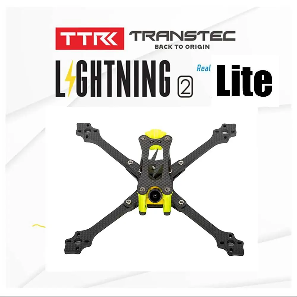 TRANSTEC Lightning 2 True X Lite H Brid 215 мм FPV Racing drone Frame 5 Arm 7075 комплект из углеродного волокна для