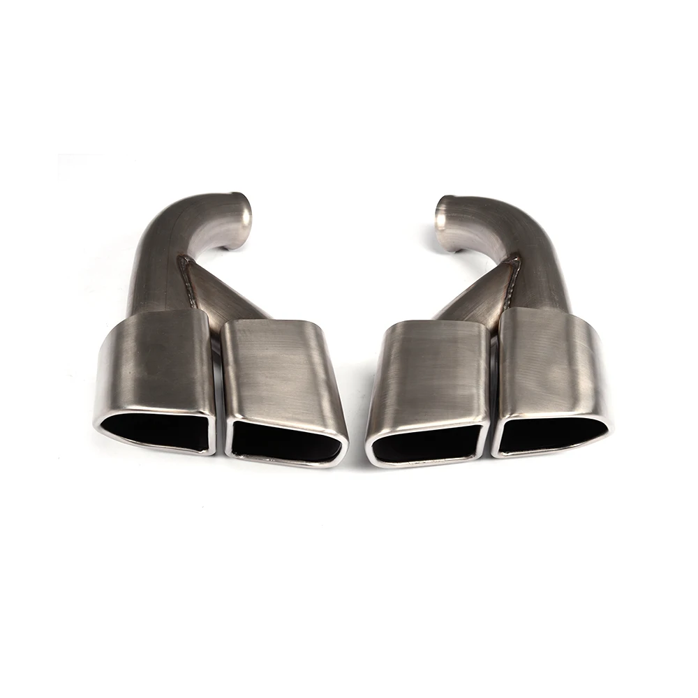 turbo square shape Stainless Steel car exhaust tip for Porsche auto exhaust end tips fit for