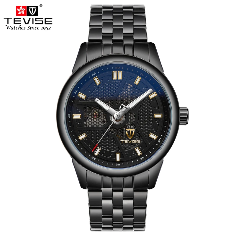 Tevise أعلى العلامة التجارية الفاخرة رجل الساعات الفولاذ المقاوم للصدأ التلقائي الميكانيكية ووتش مضيئة التناظرية الهيكل العظمي المعصم 9008 جرام Tevise أعلى العلامة التجارية الفاخرة رجل الساعات الفولاذ المقاوم للصدأ التلقائي الميكانيكية ووتش مضيئة التناظرية الهيكل العظمي المعصم 9008 جرام