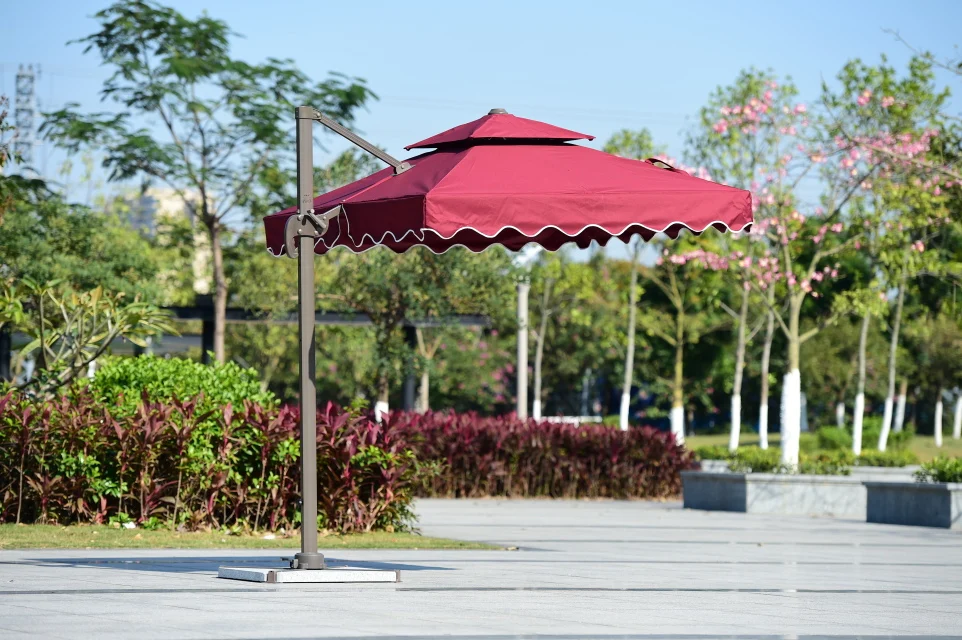 Patio Umbrella Security Guard Post Outdoor Furniture Roman Sun 3 Meters Large Umbrella Black Umbrella Bottleumbrella Foldable Aliexpress