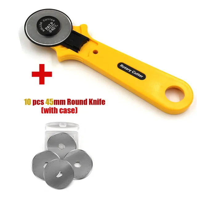 28 мм тканевый нож роторный резак портной инструменты круглый нож для резки ткани ручной роторный ковер нож для резки кожи - Цвет: RX147 SET3
