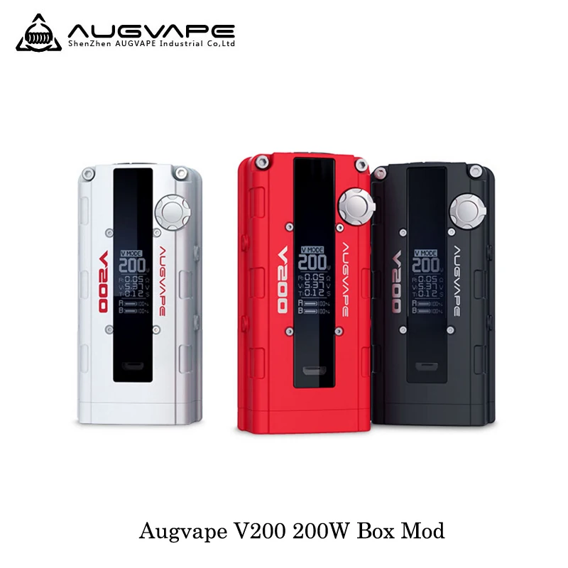 

cigarette electronique Augvape V200 200W TC Box Mod Vape Mod Box By Dual 18650 Battery RDA RTA Mode Vape Not Mechanical Mode