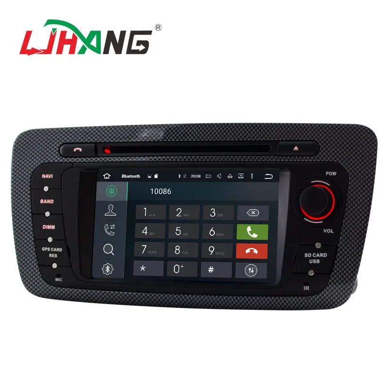 Top LJHANG Android 6.0 Car DVD Player for Seat Ibiza 6J 2009 2010 2011 2012 2013 WIFI Multimedia 2 Din Car radio Stereo autoaudio fm 3