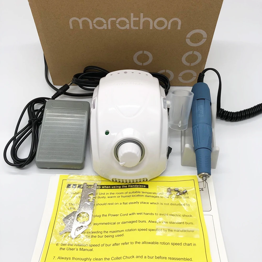 Электрическая дрель для ногтей MARATHON champion 3 65 Вт 45000 об/мин H37LN мощная ручная