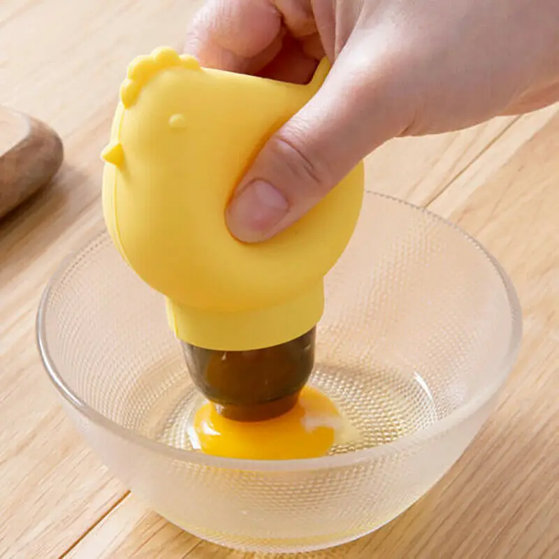 

Egg Yolk Separator Sucker Squeezer Easy Cooking Chicken Silicone Kitchen Gadgets Baking Tool Home Garden Kitchen Device